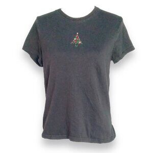 Christmas Tree Bling Short Sleeve Tee JUNIOR XL